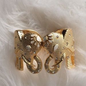LILLY PULITZER Tusk Tusk Elephant Cuff Bracelet